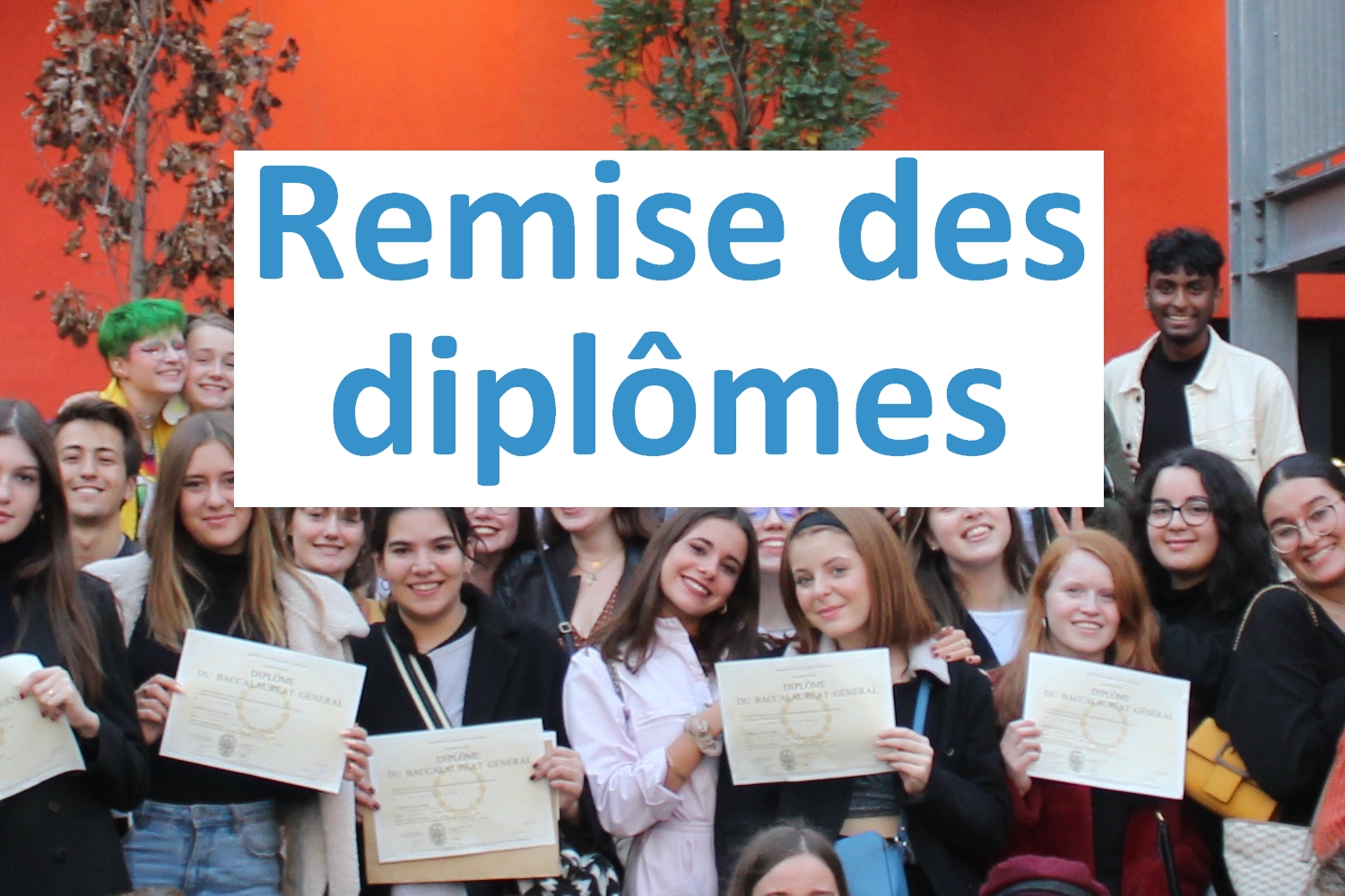 Remise des diplômes